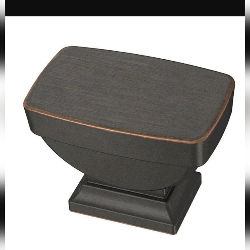 Brainerd Pedestal Knob/Venetian Bronze w/Copper Highlights #P39951W-VBC-CP,  NWT